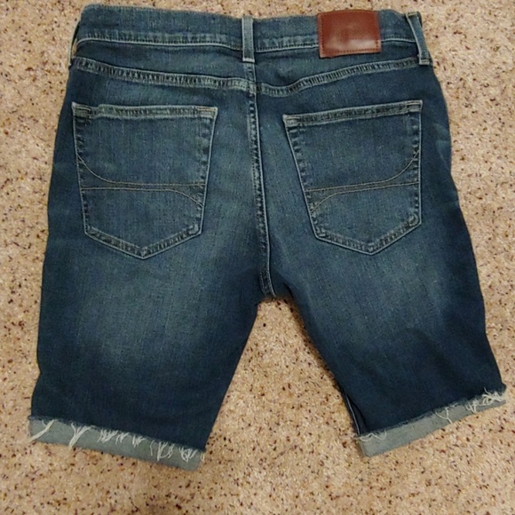 super skinny denim shorts